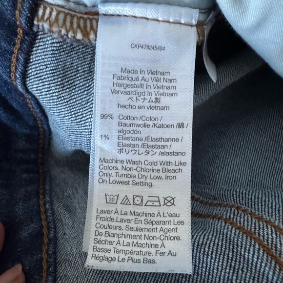 Madewell Dark Blue Mid Rise Perfect Vintage Jeans 20W - Picture 5 of 7